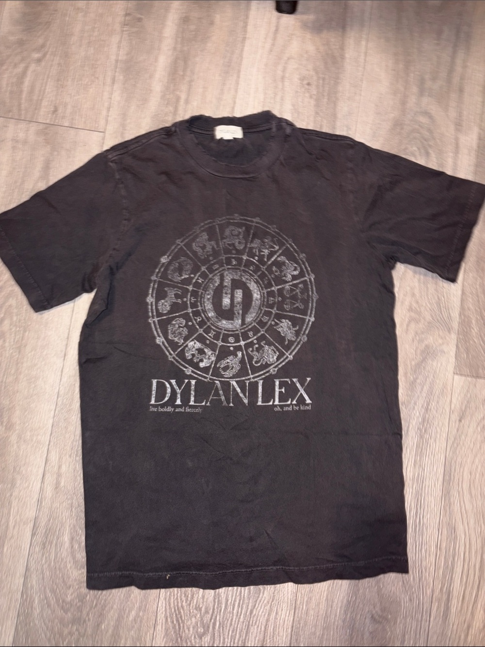 Dylan Lex Black Zodiac Graphic Short Sleeve Tee